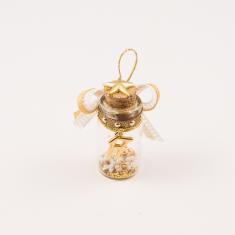 Charm Bottle Gold Plated Star