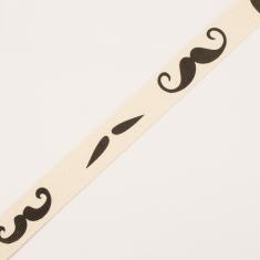 Ribbon "Moustache" 2.5cm