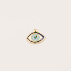 Eye Gold Enamel 1.9x1.5cm