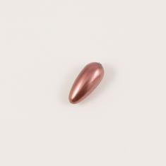 Glass Pearl Copper Color 1.9x0.8cm