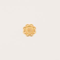 Gold Plated Flower 1.5cm