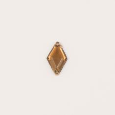 Rhinestone Rhombus Honey 1.9x1.2cm