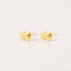 Earrings Hearts Gold