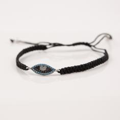 Bracelet Eye Silver Zirgons Turquoise
