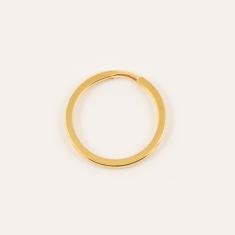 Επίχρυσος Κρίκος Μπρελόκ Πλακέ (3cm)