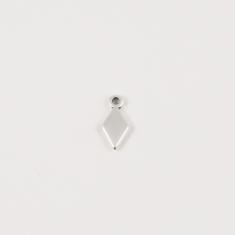 Rhombus Silver 1.4x0.7cm