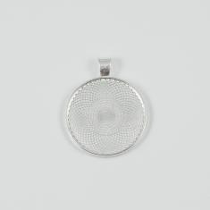 Liquid Glass Base Silver 4.1x3.3cm