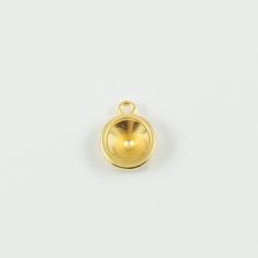 Gold Plated Base for Crystal 1.4x1.1cm