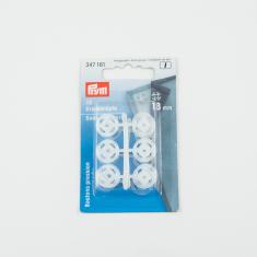 Plastic Snap Fasteners Transparent 13mm