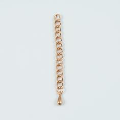 Fluctuation Chain Pink Gold 6x0.4cm