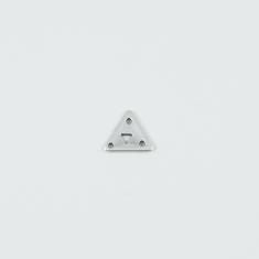 Mεταλλικό Τρίγωνο Ασημί 1.2x1.2cm