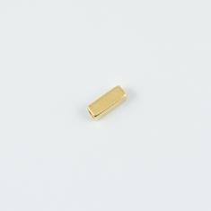 Rectangular Tube Gold 8x3mm