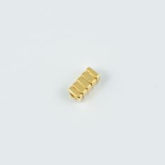 Rectangular Tube Gold 9x4mm