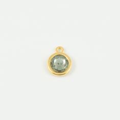 Gold Pendant Gray 1.3x1cm