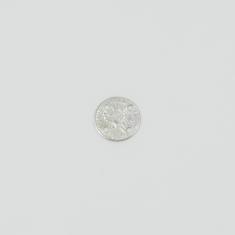 Metal Coin "Head" Silver 1cm