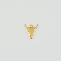 Metal Bull Gold 1.8x1.6cm