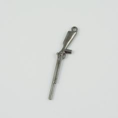 Metal Rifle Black 6.7x1.2cm