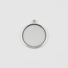 Liquid Glass Base Silver 4.5x4cm