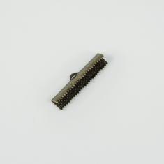 Μεταλλικός Ακροδέκτης Μπρονζέ 3x0.7cm