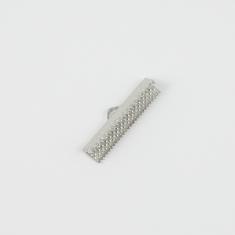 Metal Connector Silver 3x0.7cm