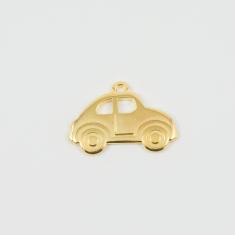 Metal Car Gold 3.4x2.4cm