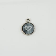 Pendat Plexiglass Heart Black