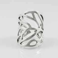 Perforated Ring Silver 2.4x2cm