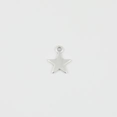 Μεταλλικό Αστέρι Ασημί 1.6x1.2cm