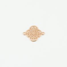Snowflake Pink Gold 2x1.5cm
