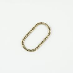 Hoop Oval Bronze 3.5x2cm
