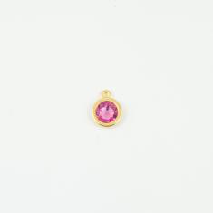 Gold Pendant Fuchsia 1.3x1cm