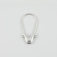 Key Ring Hoop Silver 5x2.7cm
