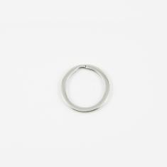 Steel Key Ring Hoop Silver 2.7cm