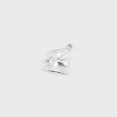 Μεταλλικό Πουλί Ασημί 1.9x1.4cm