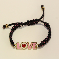 Bracelet "LOVE" with enamel