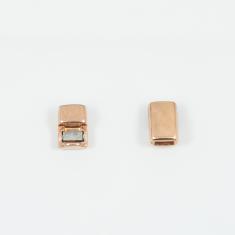 Μαγνητικό Κούμπωμα Ροζ Χρυσό 1.6x0.7cm