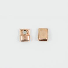 Μαγνητικό Κούμπωμα Ροζ Χρυσό 2.3x1.3cm