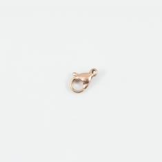 Steel Claw Clasp Pink Gold 0.9x0.6cm