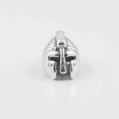 Metal Helm Silver 1.6x1.1cm
