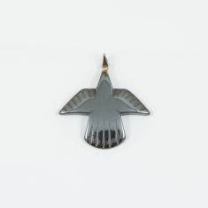 Μενταγιόν Πουλί Αιματίτης 4x3.7cm