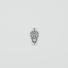 Perforated Item Silver 2.4x1.3cm