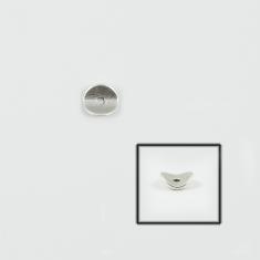 Μεταλλικό Κουμπί Ασημί 0.9cm
