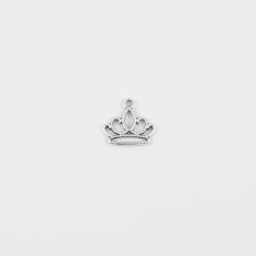 Μεταλλική Κορώνα Ασημί 1.6x1.4cm
