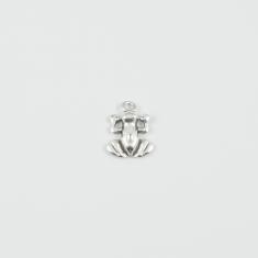 Metal Frog Silver 1.8x1.4cm