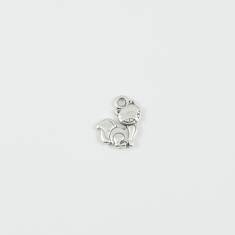 Μεταλλικό Αλεπού Ασημί 1.5x1.4cm