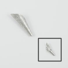 Hat Silver Sandblasted 4x1.3cm
