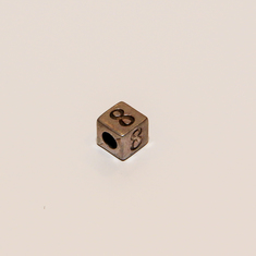 Metal Cube Number "8"