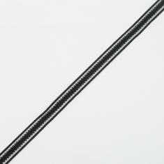Κορδέλα Ελαστική Μαύρη 13mm