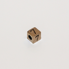 Metal Cube Number "7"