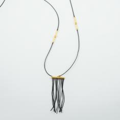 Necklace Black Fringes